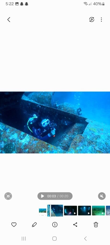 11/06/2024 Dive Log - Tribird airplane Wreck